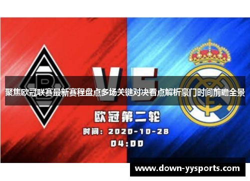 聚焦欧冠联赛最新赛程盘点多场关键对决看点解析豪门时间前瞻全景